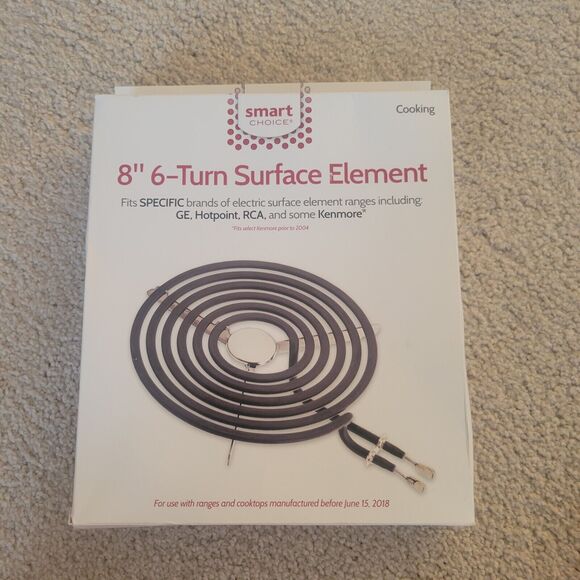 New Open Box Smart Choice® 8" 6-Turn Surface Element. Electric Stove - Picture 2 of 12
